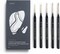 Artify Detail Paint Brushes, 100% Kolinsky Sable Micro Paint Brushes - Master Series, Ultra Fine Tips Paint Brush Set, High Precision for Models/Crafts, Detailing for Watercolor, Gouache & Ink(Black)
